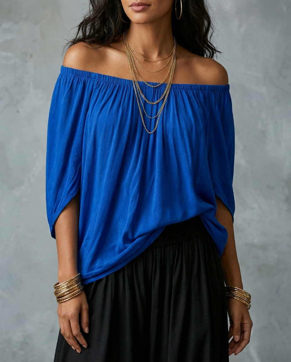 Vera — Complet Boho Bleu et Noir