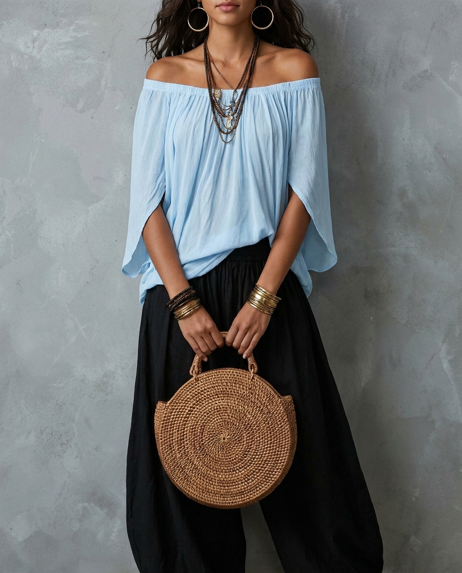 Vera — Total look Bohème Céleste et Noir