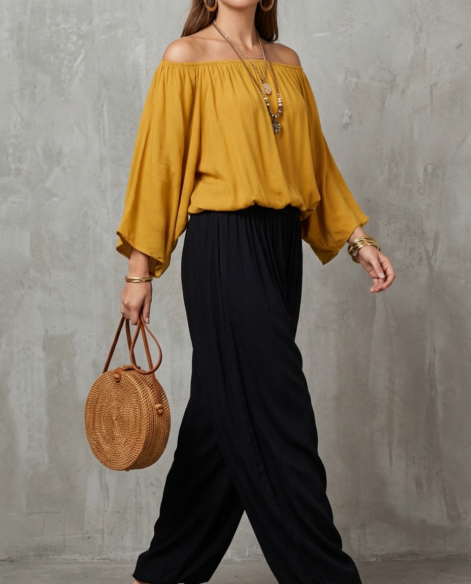 Vera — Ensemble Bohème Jaune et Noir